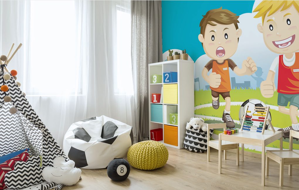 habitación infantil fan de fútbol ideas de decoración