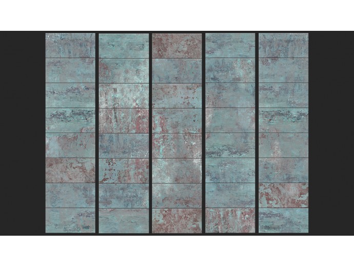 papel pintado moderno hormigón turquesa etilo industrial