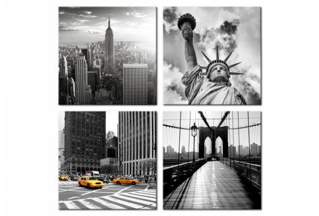 cuadro multi-piezas ciudad Nueva York