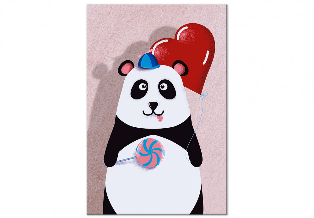 Panda with a Balloon (1 Part) Vertical